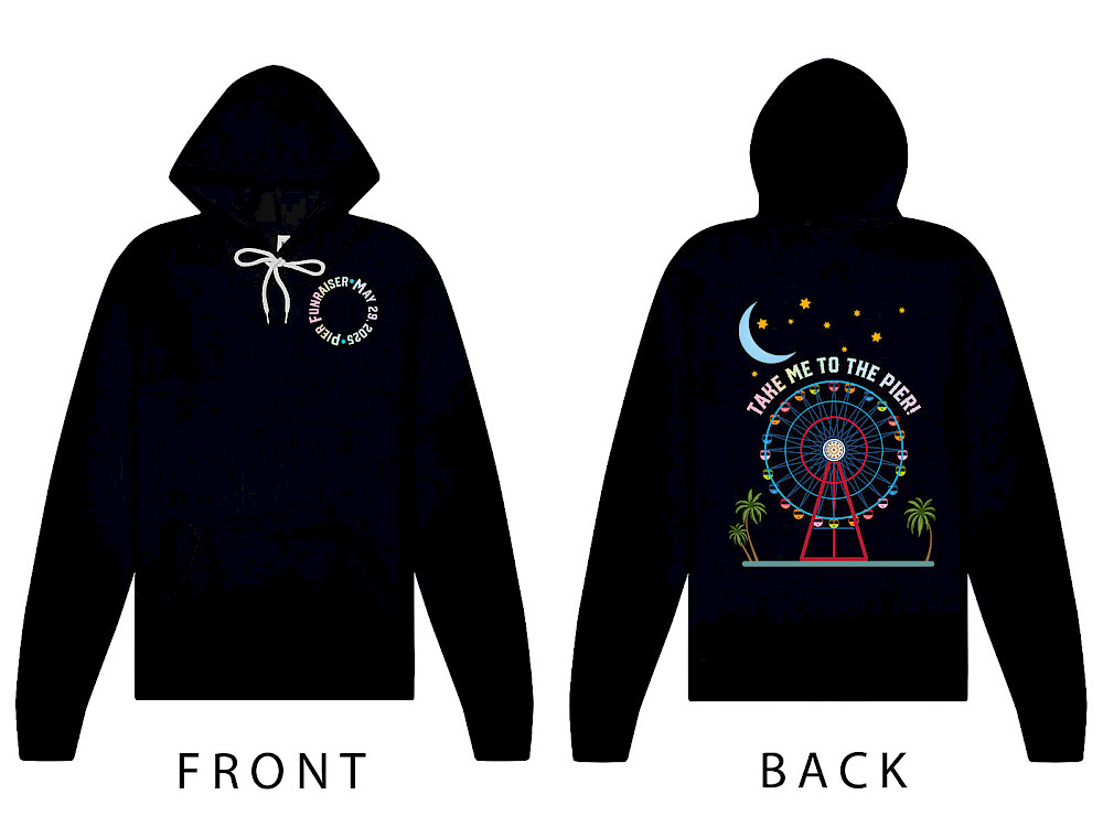 ADULT Sponge Fleece Pullover Hooded Sweatshirt - 2025 Pier FUNraiser