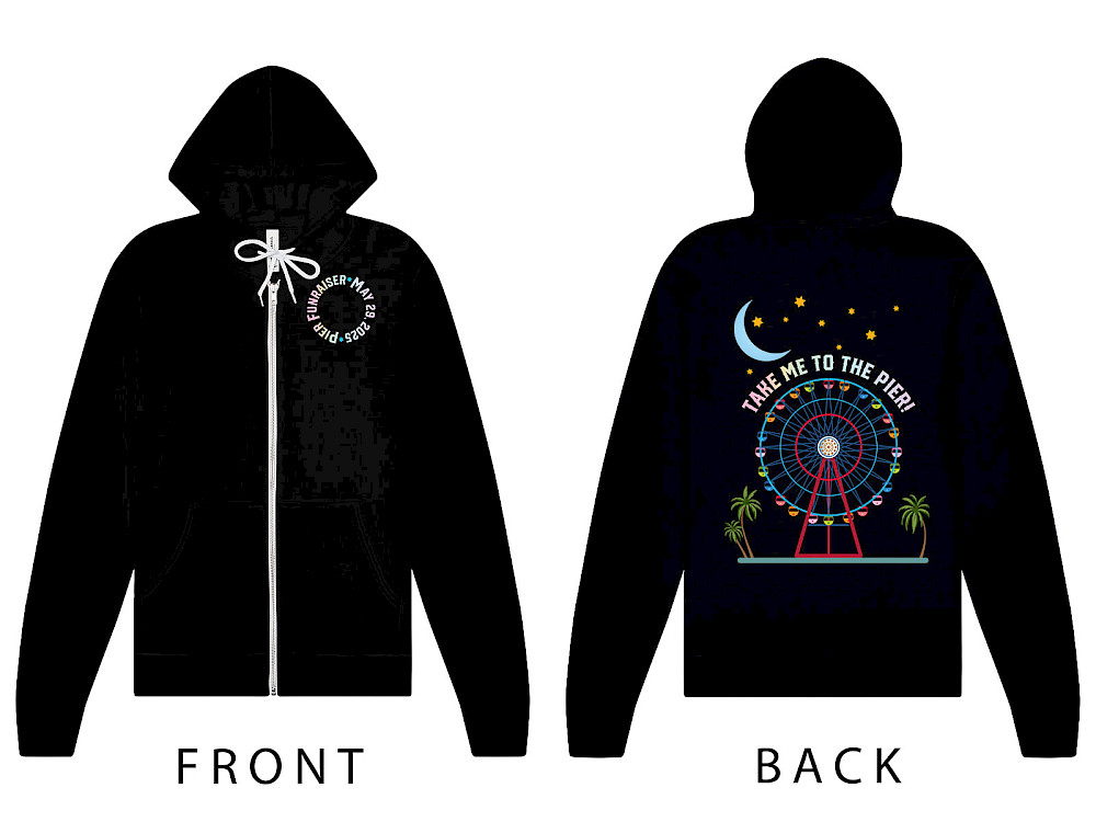 ADULT Sponge Fleece Full-Zip Hooded Sweatshirt - 2025 Pier FUNraiser